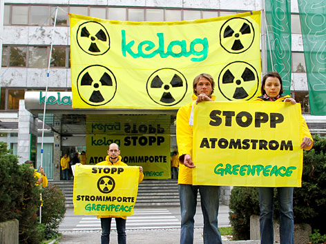 Kelag Greenpeace Atomstrom