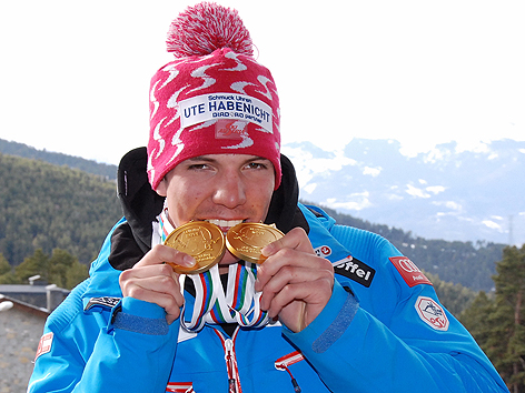 Markus Salcher Behinderten Ski-WM Doppelweltmeister