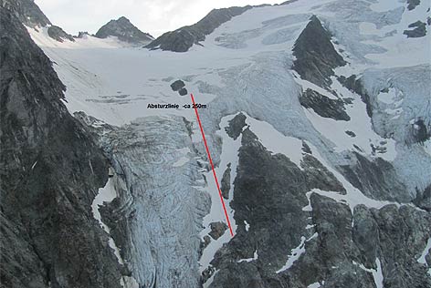 Bergsteiger Rumäne 250 Meter Großglockner