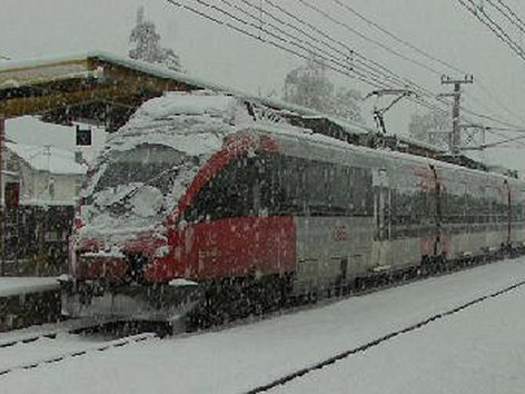 Schnee Zug Krumpendorf