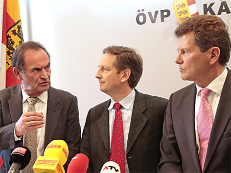 Gabriel Obernosterer, Christian Benger und Wolfgang Waldner