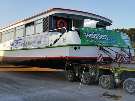 Weißensee Schiff Transport