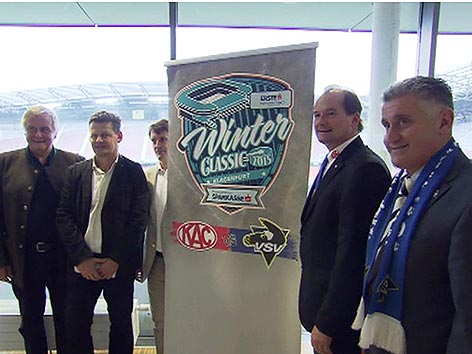 Freiluft Derby Eishockey Stadion Pressekonferenz Winterclassic