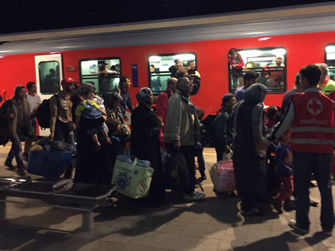 Flüchtlinge Ankunft Klagenfurt Hauptbahnhof