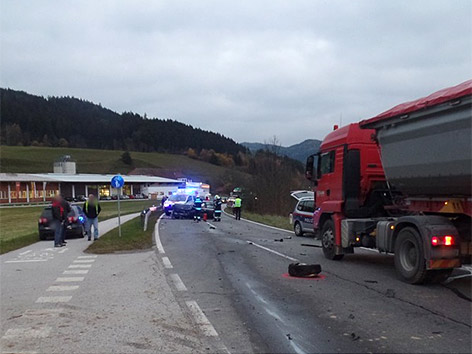 Unfall Straßburg B317 Fahrezugüberschlag neun Verletzte Kleinbus