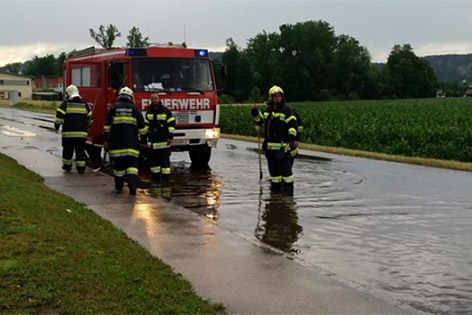 Unwetter Oberkärnten Feuerwehreinsätze Überflutungen