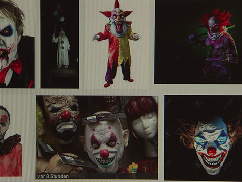 Internetseite Horror-Clowns