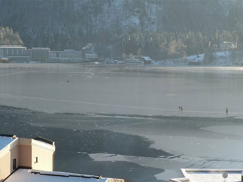 Eislaufen Ossiacher See Gefahr