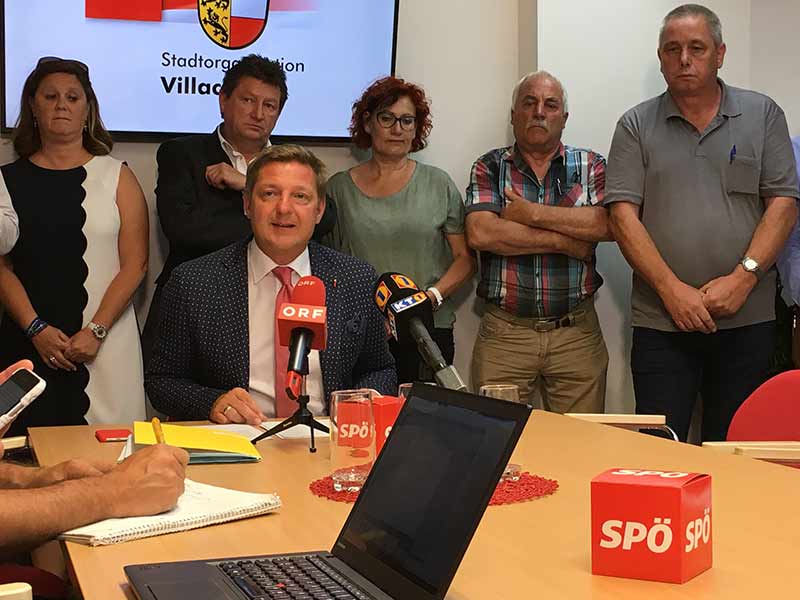Sondersitzung Gemeinderat Villach SPÖ Ausschluss Pfeiler