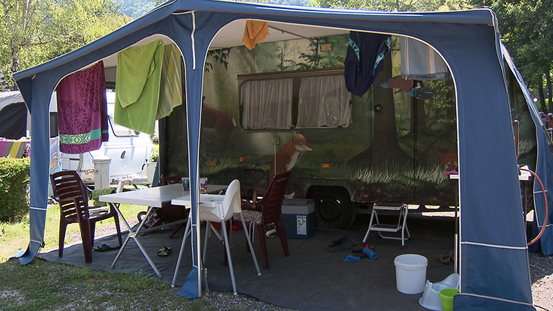 Campingplatz Wohnwagen Camper