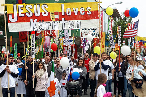 Marsch für Jesus Kärnten Klagenfurt