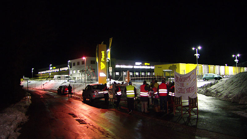 Postverteilerzentrum Wernberg Protest Bürger Lärm Helligkeit
