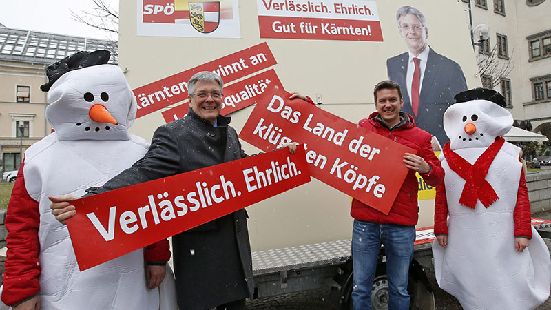 Wahlplakate SPÖ Präsentation