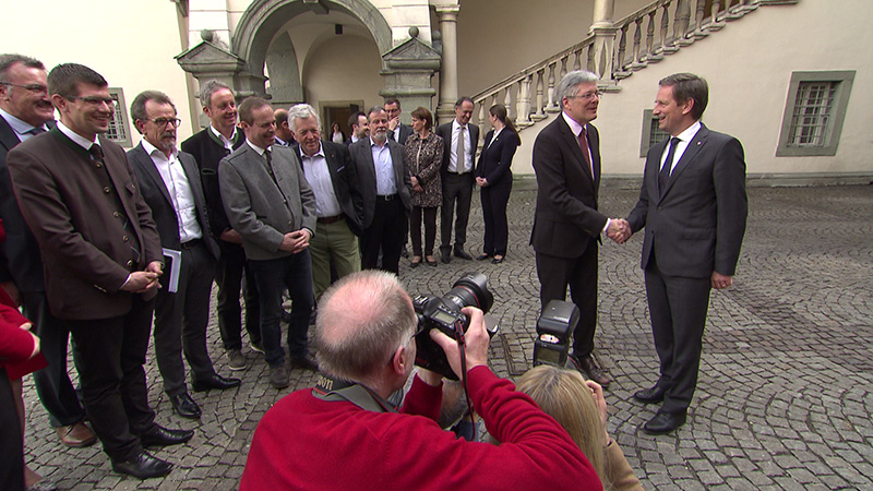 Koalition SPÖ ÖVP steht Benger Kaiser Landhaus