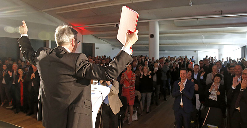 Koalition Regierung SPÖ Funktionäre Koalitionspakt Zustimmung