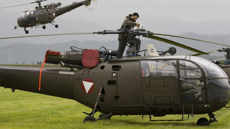 Alouette III Bundesheer Hubschrauber