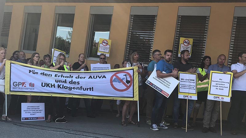 AUVA Protest Klagenfurt