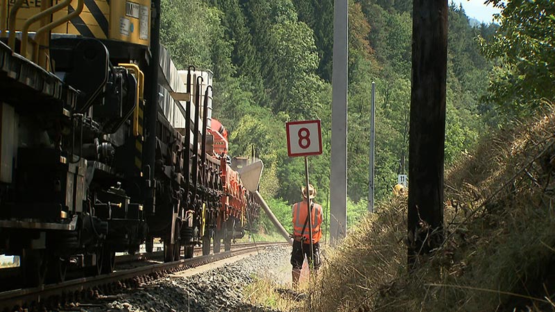 Gailtalbahn Elektrifizierung Bauarbeiten Lokalaugenschein