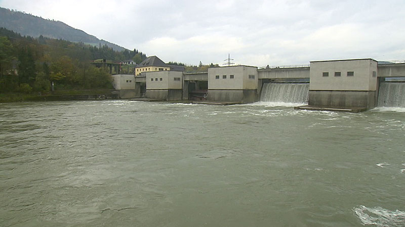 Hochwasser Lavamünd Kraftwerk Verbund