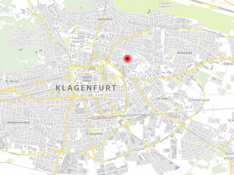 Neuner Areal Lederfabrik Klagenfurt Karte
