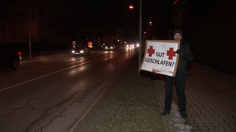 Rotes Kreuz Protestaktion Klagenfurt