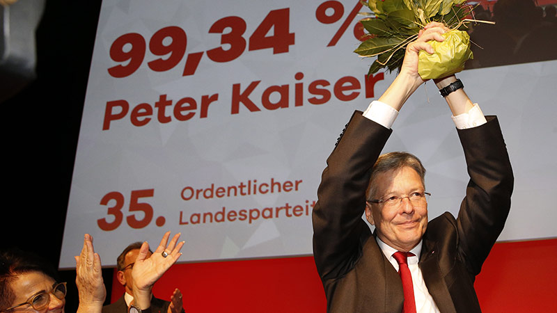 Peter Kaiser Wiederwahl Parteiobmann SPÖ